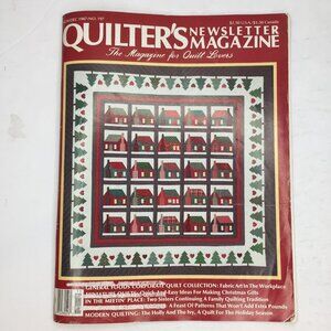 Quilters Newsletter Magazine Dec 1987 Issue No 197 Quilt Patterns Design Holly I